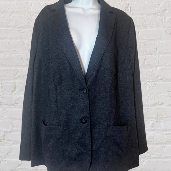 TALBOTS New Sz 18W Aberdeen 2 Button Stretch Blazer Lined Jacket Career $179 - Picture 8 of 10